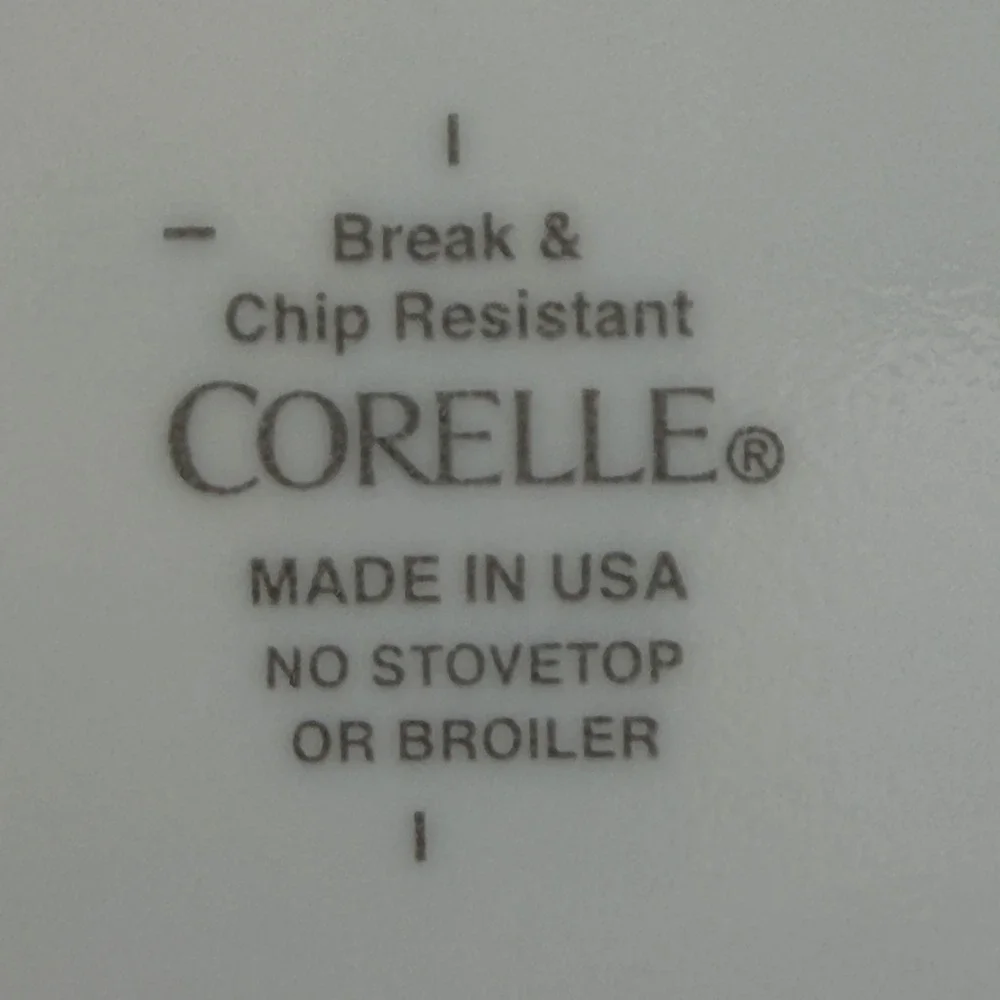 Corelle ENHANCEMENTS Winter Frost White Swirl Dinner Plates‎ 10